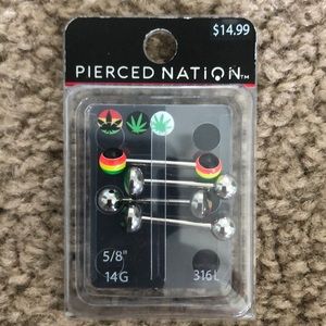Pakalolo tongue piercing (never used)